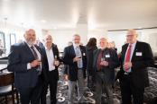 Five fine fellows! PP Rob Hannemann, Fred Carter, PP John Cutler, Bob Ward and Bob Kratzmann