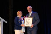 DG Patrice Robinson and Mayor Paul Antonio